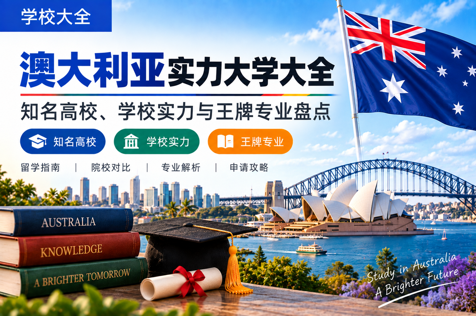 澳大利亚实力大学大全：知名高校、学校实力与王牌专业盘点