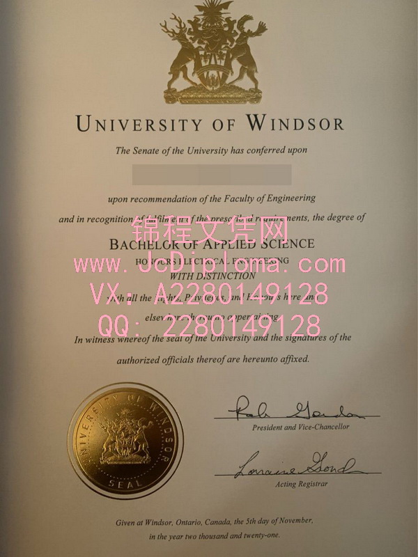 温莎大学学士文凭样本|温莎大学定制文凭|复刻温莎大学毕业证购买