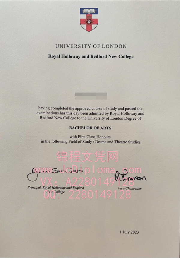 皇家霍洛威学院学士文凭样本|皇家霍洛威学院毕业证定制|皇家霍洛威学院文凭办理