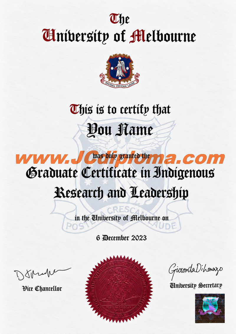 墨尔本大学定制文凭样本The University of Melbourne