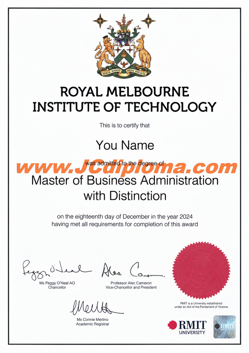 皇家墨尔本理工大学定制文凭样本RMIT University