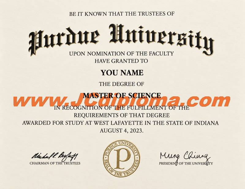 普渡大学定制文凭样本Purdue University
