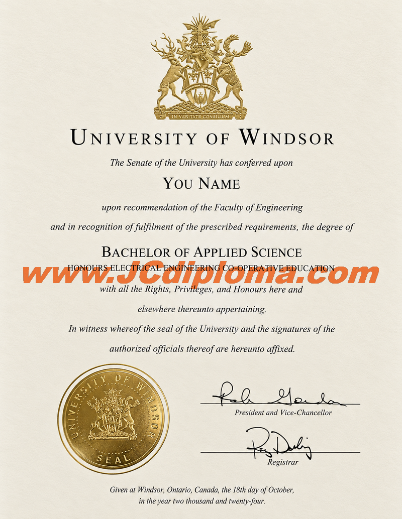 温莎大学文凭定制样本University of Windsor