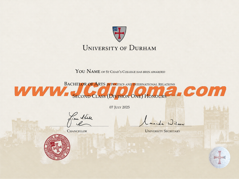 杜伦大学定制文凭样本Durham University