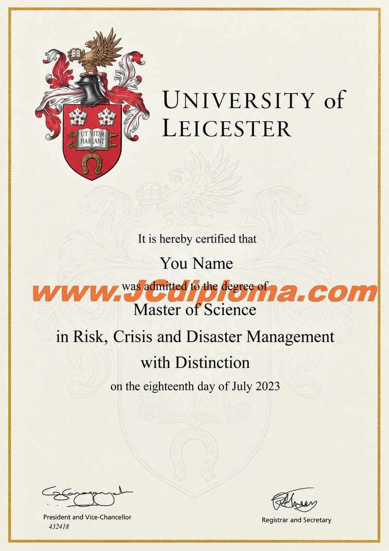 莱斯特大学定制文凭样本University of Leicester