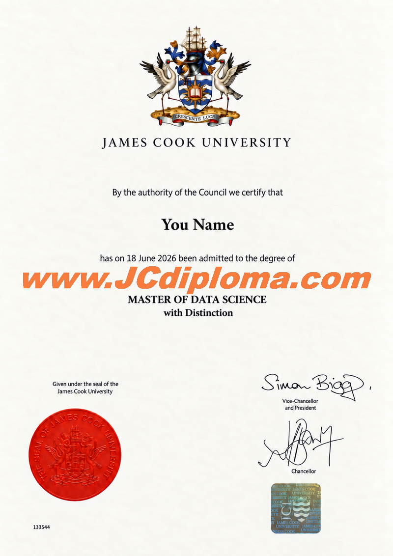 詹姆斯库克大学定制文凭样本James Cook University