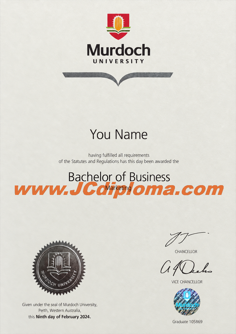 莫道克大学定制文凭样本Murdoch University